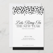 エレガントな新年のパーティー招待状 シーズンカード (正面)