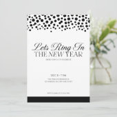 エレガントな新年のパーティー招待状 シーズンカード (スタンド正面)