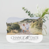 エレガントな日程変更カード 招待状 (スタンド正面)