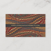 エレガントな旧式のアンティークによって大理石模様をつけられる企業の 名刺 (裏面)