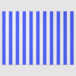 エレガントな明るいロイヤルブルーのストライプ模様 薄葉紙