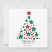 エレガントな星の木 招待状 (正面)