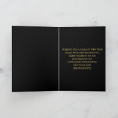 エレガントな星空の新年2026年 折りたたみ ホリデーカード (内部)