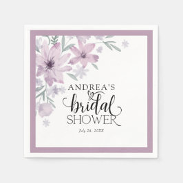 エレガントな春の花のブライズシャワー スタンダードカクテルナプキン