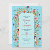 エレガントな春夏の牧場 ウェディング招待状 招待状 (正面)