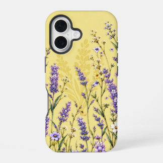 エレガントな暖かいオレンジ色のデイジーの花 iPhone 16ケース