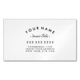 エレガントな曲げられた文字のプロフェッショナル マグネット名刺