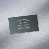 エレガントな曲げられた文字の士官候補生の黒の勾配 マグネット名刺 (インサイチュ)