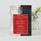 エレガントな書道のリハーサルディナー 招待状 (スタンド正面)
