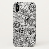 エレガントな曼荼羅の花柄パターン Case-Mate iPhoneケース (裏面)