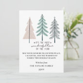 エレガントな最も素晴らしいクリスマスツリー シーズンカード (スタンド正面)
