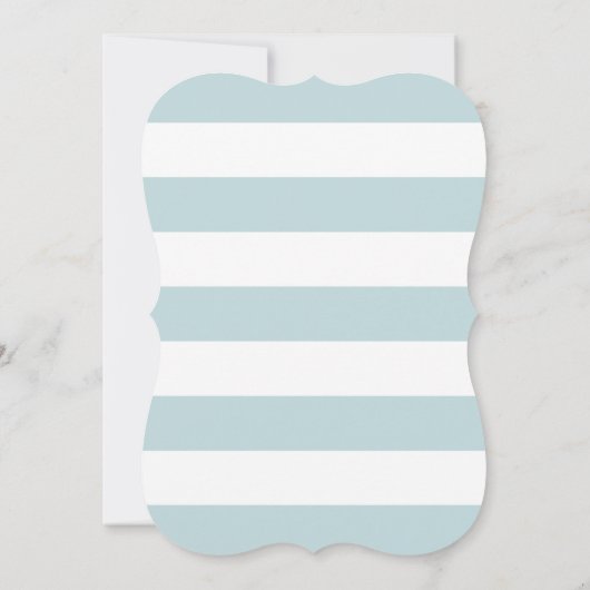 エレガントな最初聖餐式の招待状の青 招待状 (裏面)