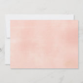 エレガントな最初聖餐式の花柄の水彩画 招待状 (裏面)