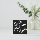 エレガントな最小主義のメーキャップアーティストの名刺 スクエア名刺 (スタンド正面)