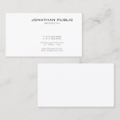 エレガントな最小主義のモダンなテンプレートのプロフェッショナル 名刺 (正面/裏面)