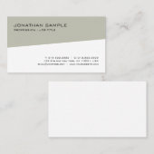 エレガントな最小主義のモダンなデザインのトレンディーのテンプレート 名刺 (正面/裏面)