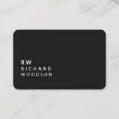 エレガントな最小主義のモノグラムのクラシックのプロフェッショナル 名刺 (正面)