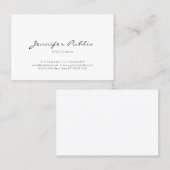 エレガントな最小主義の専門のシンプルな平野 名刺 (正面/裏面)