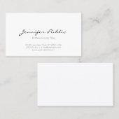 エレガントな最小主義の専門のモダンできれいな平野 名刺 (正面/裏面)