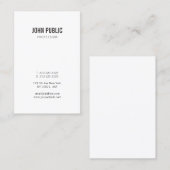 エレガントな最小主義の専門のモダンなデザイン 名刺 (正面/裏面)