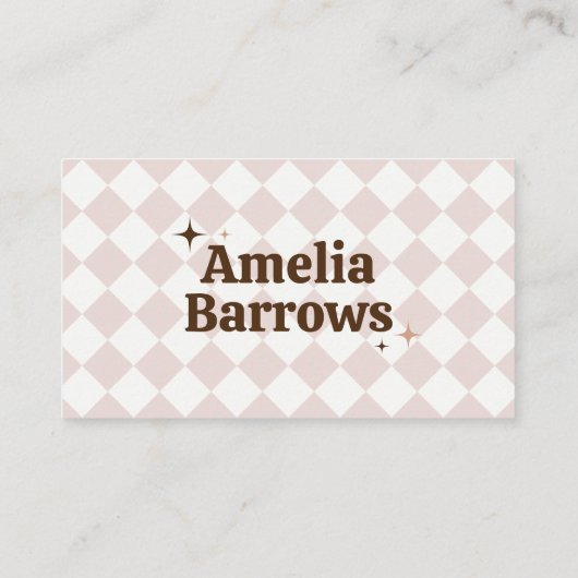 エレガントな最小限のスパークルレトロタイポグラフィQRコード 名刺 (裏面)