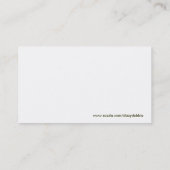 エレガントな木の名刺 名刺 (裏面)