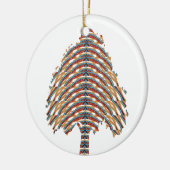 エレガントな木の記号:  金属色低価格STOR セラミックオーナメント (左)