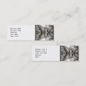 エレガントな木パターン スキニー名刺 (正面/裏面)