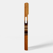 エレガントな木目調のテクスチャーと装飾的な真鍮 Case-Mate iPhoneケース (裏面 / 右)