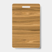 エレガントな木目調スタイル バッジ (裏面)