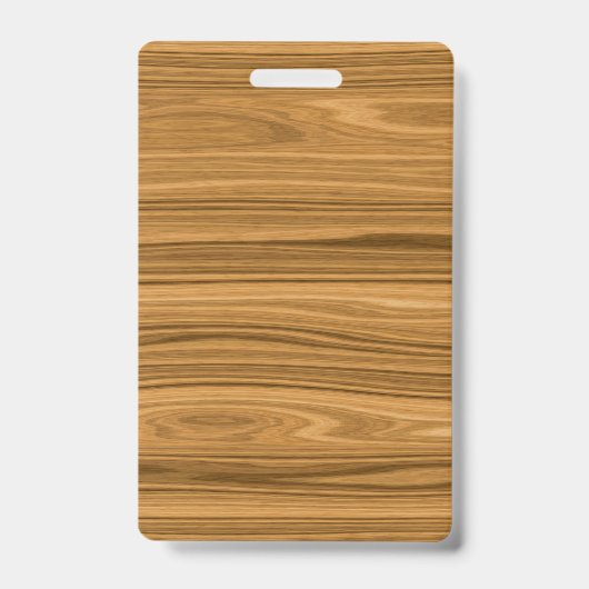 エレガントな木目調スタイル バッジ (正面)