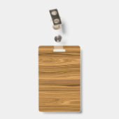 エレガントな木製の穀物のスタイル バッジ (Back with Clip)