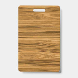 エレガントな木製の穀物のスタイル バッジ