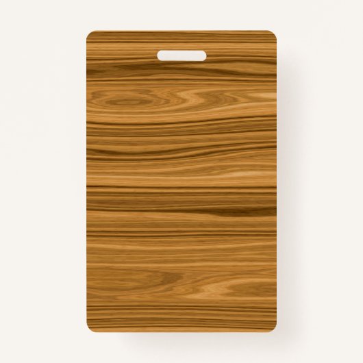 エレガントな木製の穀物のスタイル バッジ (裏面)