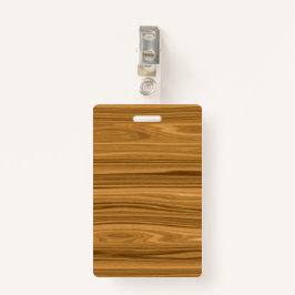 エレガントな木製の穀物のスタイル バッジ