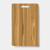 エレガントな木製の穀物のスタイル バッジ (裏面)