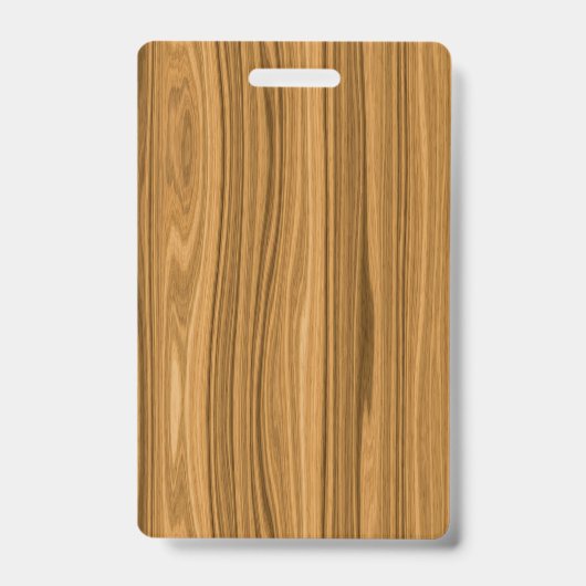 エレガントな木製の穀物のスタイル バッジ (正面)