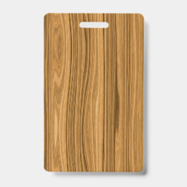 エレガントな木製の穀物のスタイル バッジ