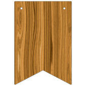 エレガントな木製の穀物のスタイル バンティングフラッグ (第2の旗)