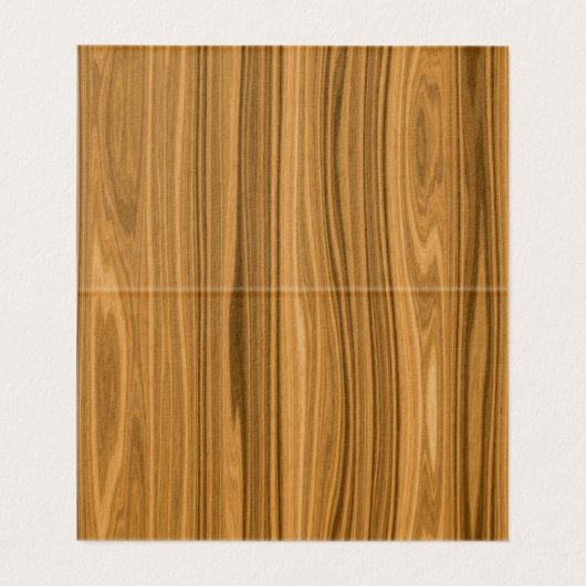 エレガントな木製の穀物のスタイル 名刺 (内部フラット)