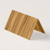 エレガントな木製の穀物のスタイル 名刺 (正面)