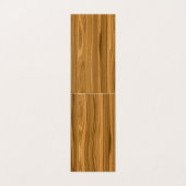 エレガントな木製の穀物のスタイル 名刺 (外部フラット)