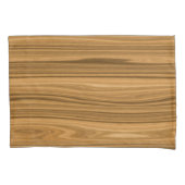 エレガントな木製の穀物のスタイル 枕カバー (正面左)