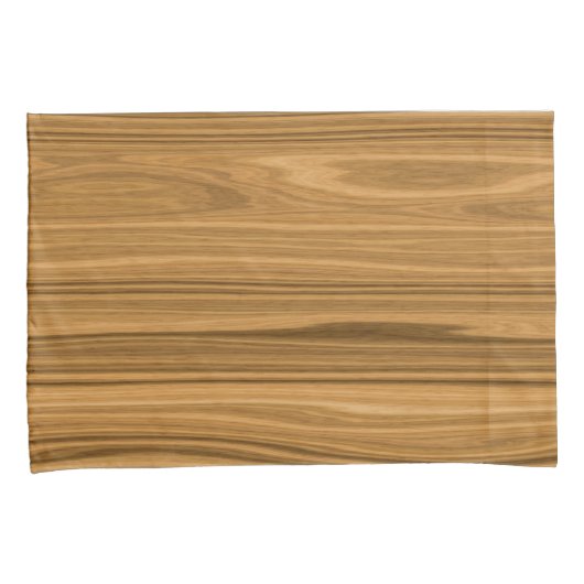 エレガントな木製の穀物のスタイル 枕カバー (正面右)