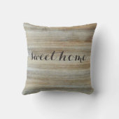 エレガントな木製の穀物の背景#2 クッション (裏面)