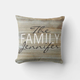 エレガントな木製の穀物の背景#2 クッション