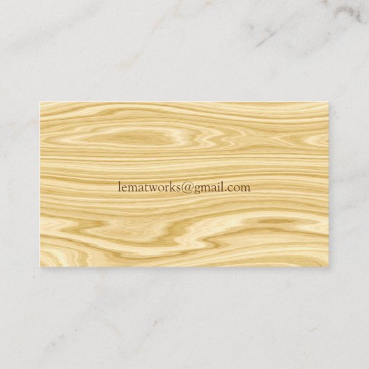 エレガントな木3 名刺 (裏面)