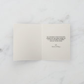 エレガントな松とホーリーのリース(金アクセント付き) シーズンカード (内部)