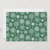 エレガントな松の木とイチイの実のクリスマスグリーティング シーズンカード (裏面)