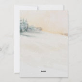 エレガントな松の木のクリスマスパーティー招待状 シーズンカード (裏面)